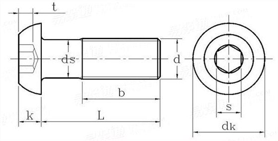 GB70.2內六角平圓頭螺釘國標號